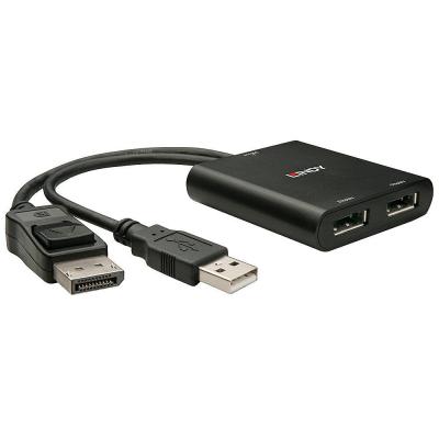 2 Port DisplayPort 1.2 MST Hub  (Male In to 2 x Female Out)